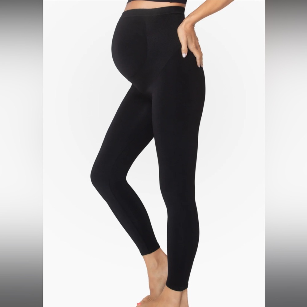 NEW Belly Bandit maternity leggings size L black